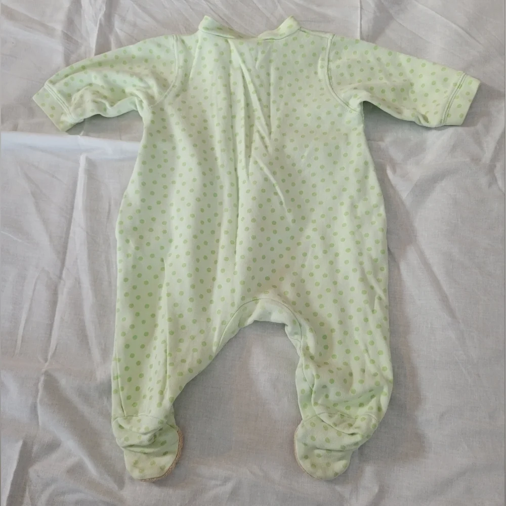 Just Born VTG green teddy bear 